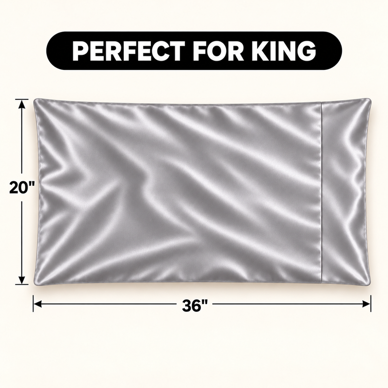 Pillowcases, Set of 2 – Viscose from Bamboo or Polyester Satin - 2
