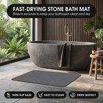 STONE BATH MAT – QUICK-DRY DIATOMACEOUS EARTH SHOWER MAT - 2