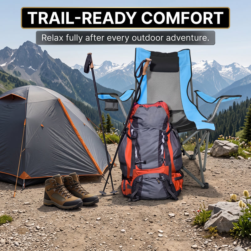 Premium Reclining Outdoor Camping Chair – Adjustable Comfort Seat - 2