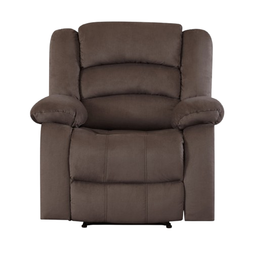 40" Contemporary Brown Fabric Chair