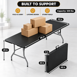 8 ft Heavy Duty Folding Table - 2