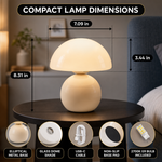 MUSHROOM LAMP – CORDLESS, RECHARGEABLE & TOUCH-DIMMABLE - 2