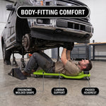 Low Profile Rolling Garage Creeper - Mechanic Creeper with Padded Headrest & Tool Trays, Under Car Roller for Automotive Repair, Rolling Car Creeper - 2