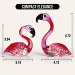 Glass Flamingo Figurine – Hand-Blown Art Glass Decor - 2
