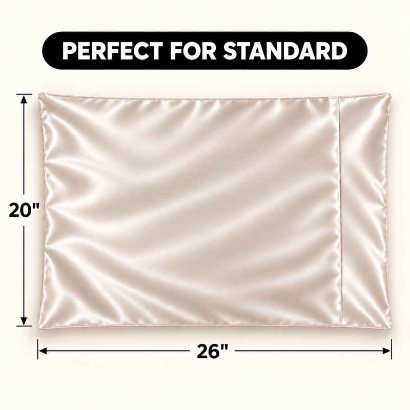 Pillowcases, Set of 2 – Viscose from Bamboo or Polyester Satin - 2