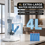 3-in-1 Evaporative Air Cooler Tower Fan with Remote Control - 2