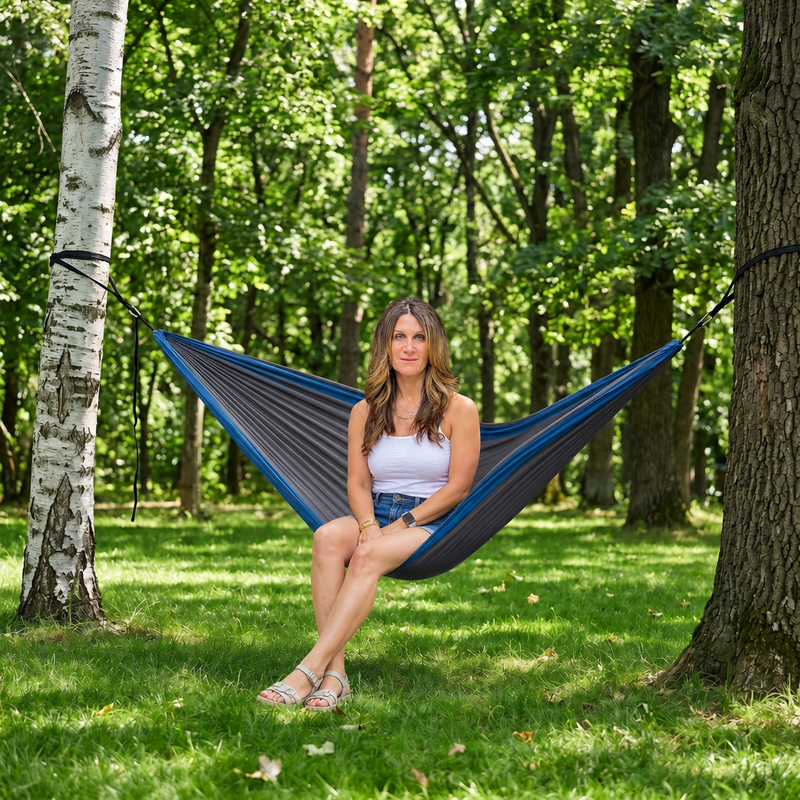 Camping Hammock with Mosquito Net – 1-2 Person, Nylon - 2