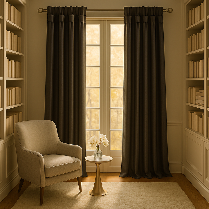Twist Tab Lined Window Curtain Panel(Only 1 Pc Panel)