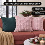 Christmas Pillow Covers 18x18 – Decorative Set of 2 - 2