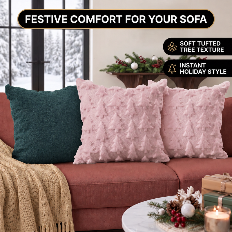 Christmas Pillow Covers 18x18 – Decorative Set of 2 - 2