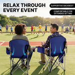 CAMPING CHAIRS – 2-PACK FOLDING CHAIRS WITH COOLER BAG - 2