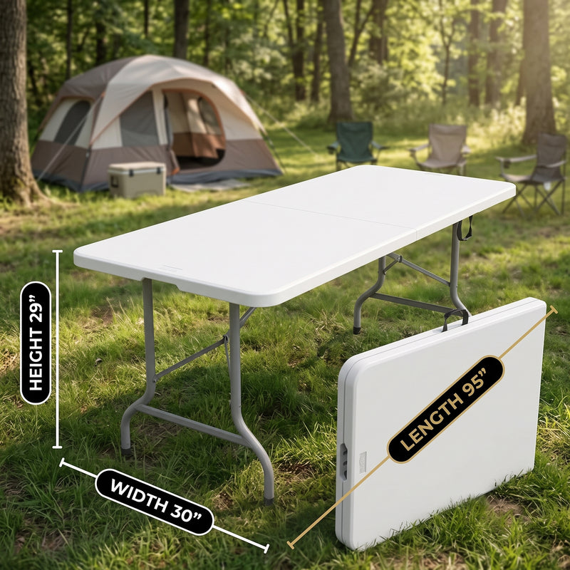 8 ft Heavy Duty Folding Table - 2