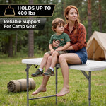 4 ft Adjustable Folding Camping Table - 2