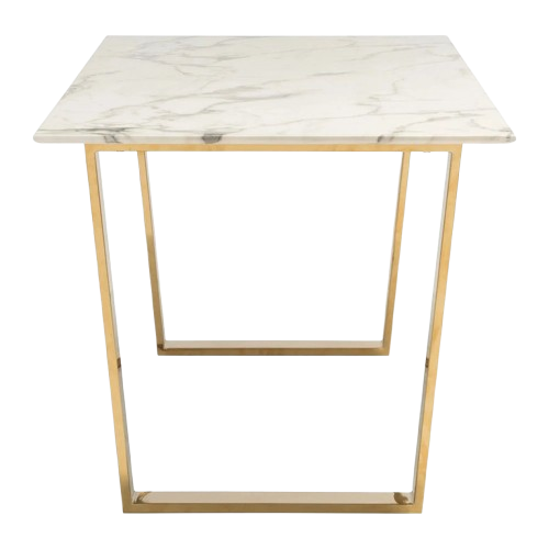 Atlas Dining Table White & Gold