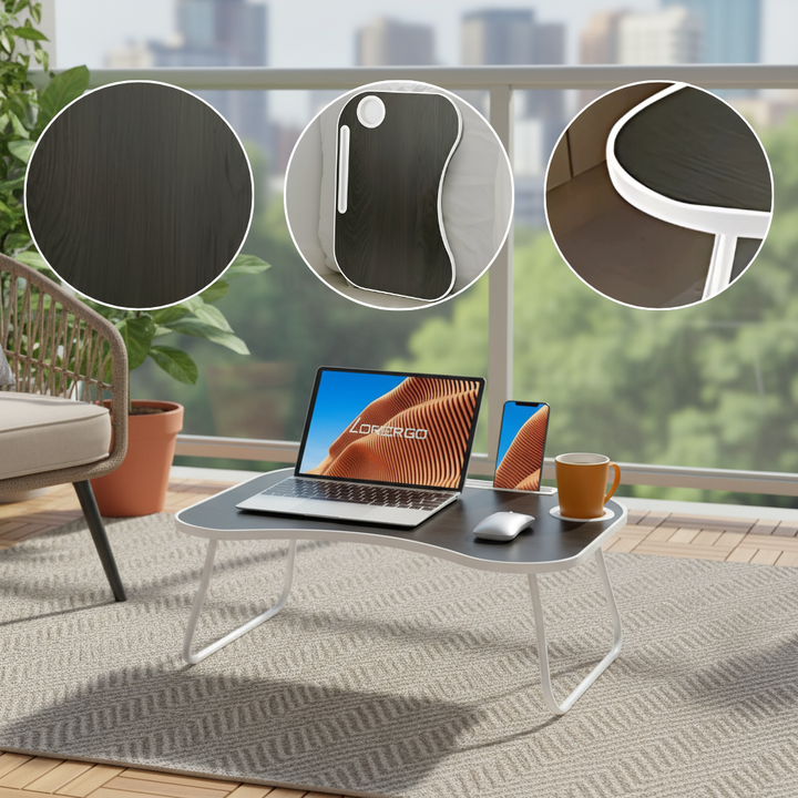 Ergonomic Portable Laptop Desk – Comfortable Work & Study Companion | Foldable Lap Desk | Trufairs