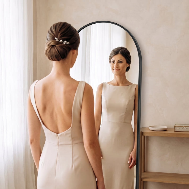 FULL LENGTH MIRROR – ARCHED STANDING & WALL-MOUNT DESIGN - 2