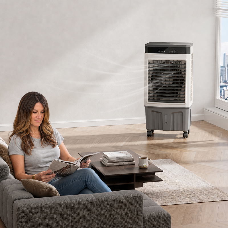 3-in-1 Evaporative Air Cooler Tower Fan with Remote Control - 2