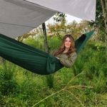 2-Person Camping Hammock with Mosquito Net & Rain Fly – Portable Outdoor Hammock Set (500lbs Capacity) - 2