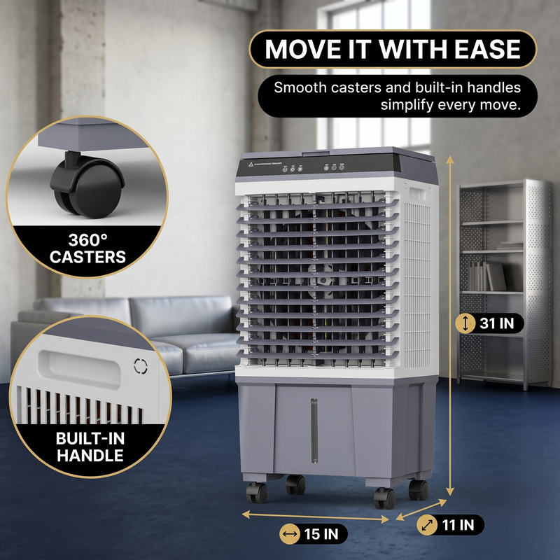 3-in-1 Evaporative Air Cooler Tower Fan with Remote Control - 2