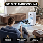 3-in-1 Evaporative Air Cooler Tower Fan with Remote Control - 2