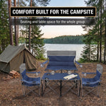 Outdoor 4-Piece Folding Chair and Table Set – Perfect for Camping and Picnics - 2