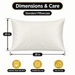 100% Viscose from Bamboo Pillowcases with Zipper, Set of 2 - 2