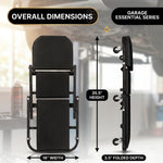 2-in-1 Convertible Z-Creeper Seat - Rolling Mechanic Creeper with Wheels, Under Dash Creeper & Garage Chair for Auto Repair, Low Profile Roller Seat - 2