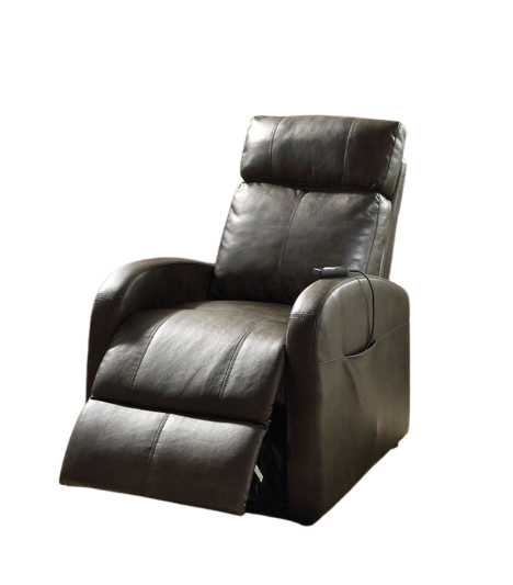 Faux Leather Power Motion Lift Recliner In Red