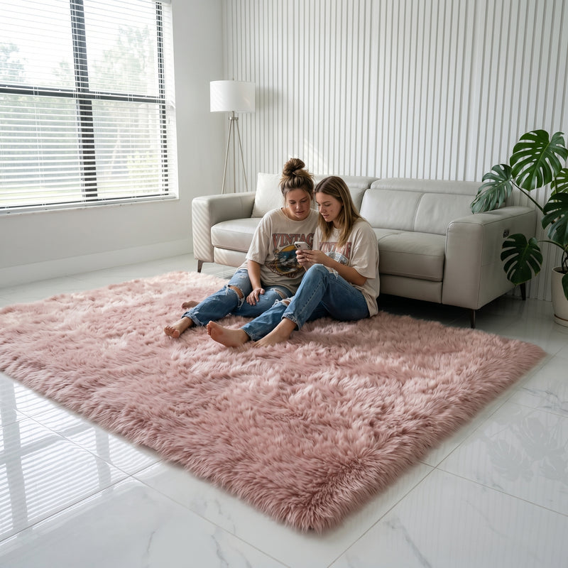 Plush Faux Fur Sheepskin Rug – Soft & Cozy Area Runner - 2