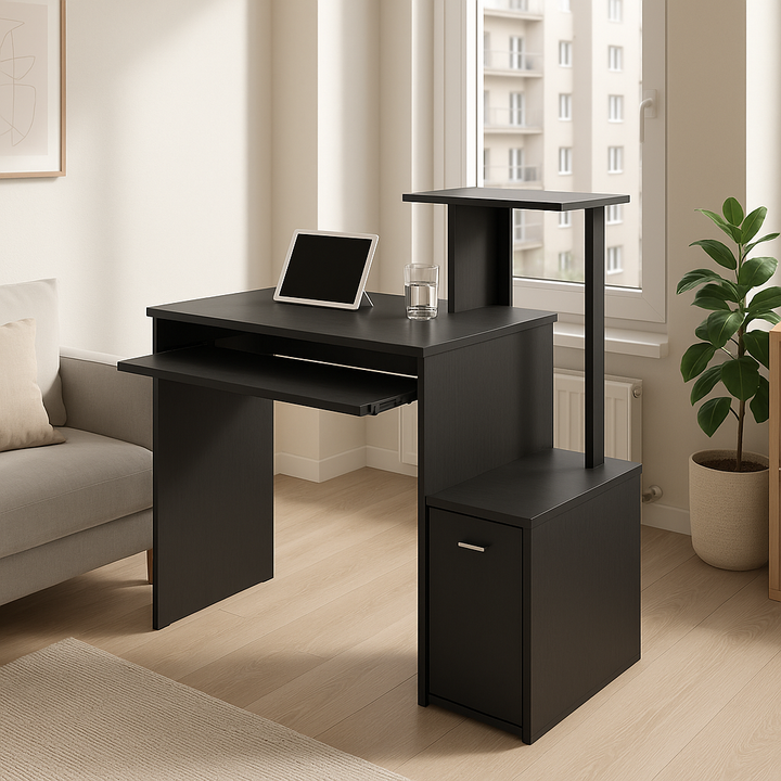 CompactMax Pro Space-Saving Computer Desk – Black