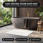 STONE BATH MAT – QUICK-DRY DIATOMACEOUS EARTH SHOWER MAT - 2