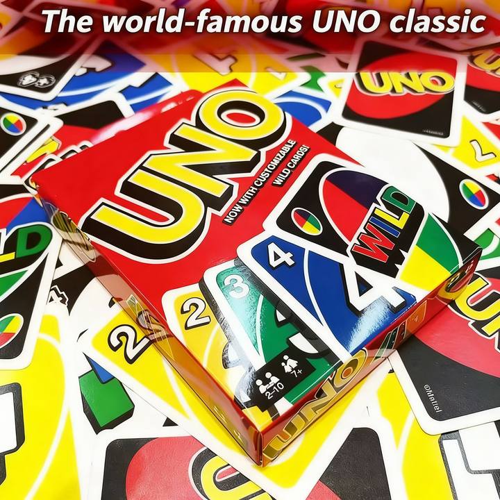 New Uno Wild Version Red Family Card Gam 112 Cards Travel-Friendly Makes A Great Game For 7 Year Olds And Up Toy In Stock