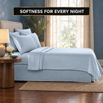 Bamboo Cooling Sheets – 300TC Viscose Sateen Sheet Set - 2