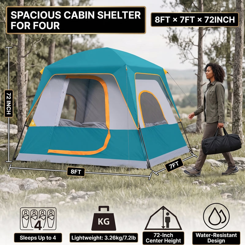 2-4 Person Dome And Cabin Camping Tents - 2