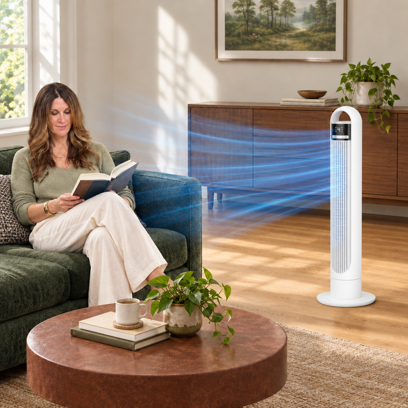 Tower Fan With Remote – 90° Oscillation, 36″ & 42″ - 2
