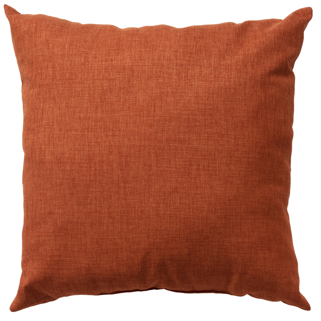Premium 22" Orange Indoor Outdoor Throw Pillow with Coastal Style Design