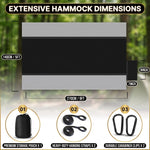 Portable Camping Hammock with Tree Straps – Lightweight Nylon Travel Hammock - 2
