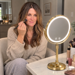 Double-Sided Magnifying Makeup Mirror – LED, Rechargeable, Height-Adjustable - 2