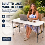 Foldable Table & Step Stool – Heavy-Duty, Portable, Adjustable Height, Indoor/Outdoor Use - 2