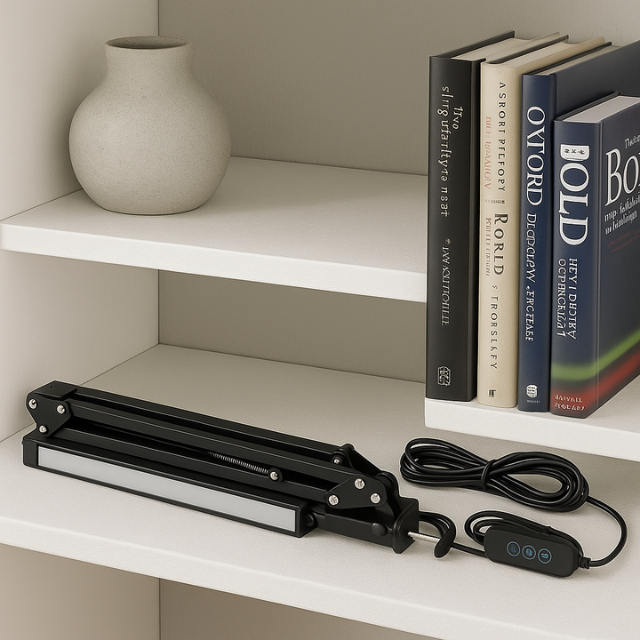 FlexiBright LED Clamp Desk Lamp – Ultra-Adjustable Swing Arm, 3 Color Modes, 10 Brightness Levels