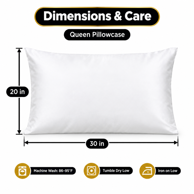 100% Viscose from Bamboo Pillowcases with Zipper, Set of 2 - 2