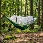 SOLO LIGHTWEIGHT POP-UP HAMMOCK WITH MOSQUITO NET – 1-PERSON CAMPING, 500 LB