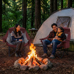 Oversized Camping Chairs 2 Pack – Extra-Large Folding Outdoor Chairs, Padded - 2