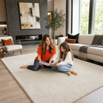 Faux Rabbit Fur Shaggy Rug – Ultra Soft Fluffy Machine Washable Area Rug for Bedroom, Living Room & Teen Room - 2