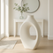 Exclusive Simi Vase Large White - Premium 34" Modern Resin Statement Collection