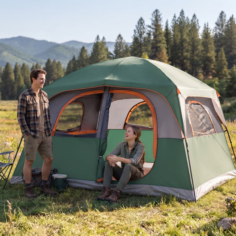 4-6 PERSON INSTANT CABIN CAMPING TENT – WATERPROOF FAMILY TENT WITH RAINFLY & CARRY BAG - 2
