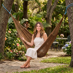Handwoven Mayan Rope Double Hammock with Tree Straps, Carabiners & Carry Bag - 2