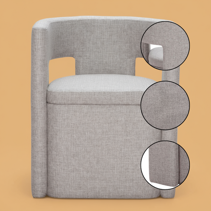 Papua Dining Chair – Hidden Storage & Performance Fabric | Upholstered Dining Chair | Trufairs
