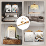 Picture Lights for Wall, Rechargeable Battery Operated LED Gallery Light Bar with Remote & Timer, Dimmable Wireless Wall Sconce for Paintings & Frames - 2