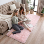 Faux Rabbit Fur Shaggy Rug – Ultra Soft Fluffy Machine Washable Area Rug for Bedroom, Living Room & Teen Room - 2